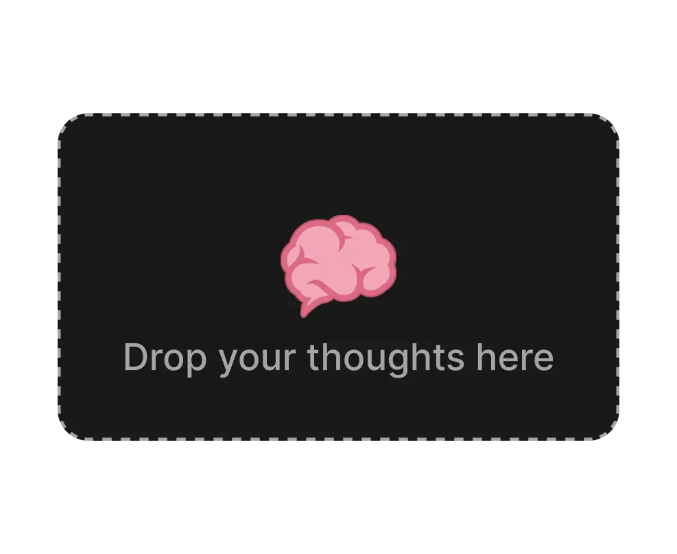 Icon representing a brain dump or messy notes