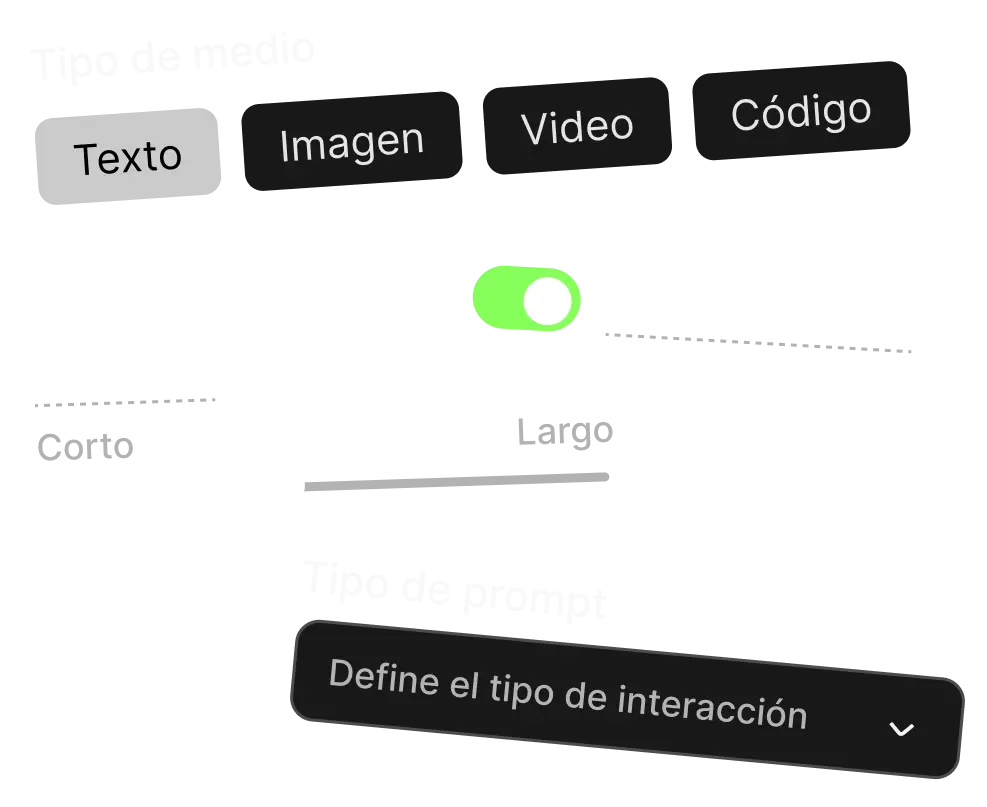 Icono que representa ajustes de IA o controles